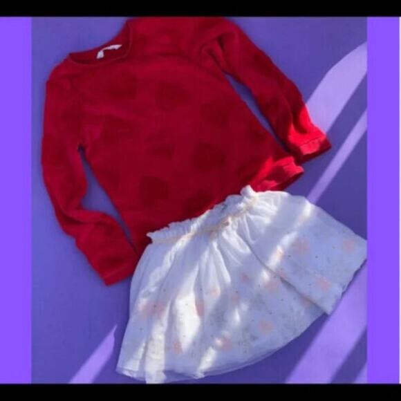 H&M/Disney Girls Long Sleeve Pullover T-Shirt Top & Skirt Bundle Of 2 Size 8-10Y - Picture 1 of 5